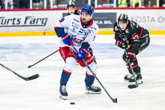 IK Oskarshamns Eero Savilahti och Nybros Leo Sahlin