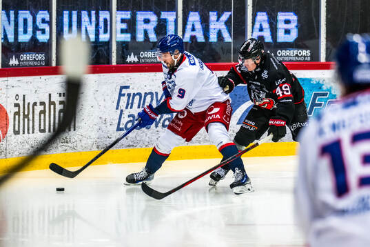 IK Oskarshamns Eero Savilahti och Nybros Kalle Holm