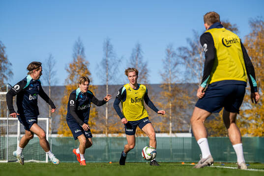 Patrick Berg, Jens Petter Hauge and Kristian Thorstvedt of