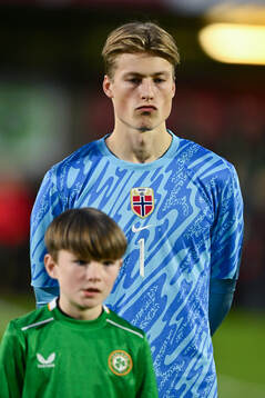 goalkeeper Sander Tangvk of Norway