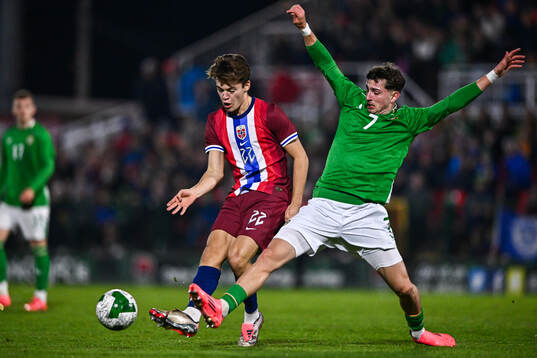 Sverre Nypan of Norway and Rocco Vata of Republic of Ireland