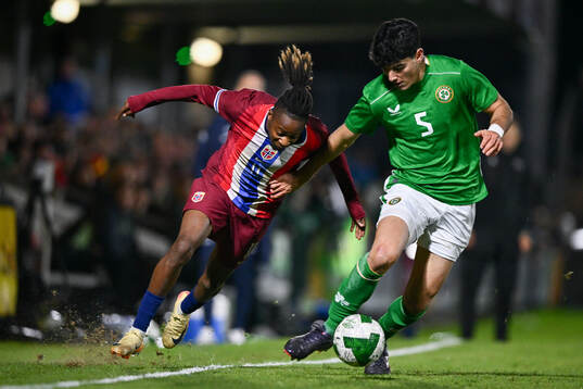 Joel Mvuka of Norway and Anselmo Garcia MacNulty of
