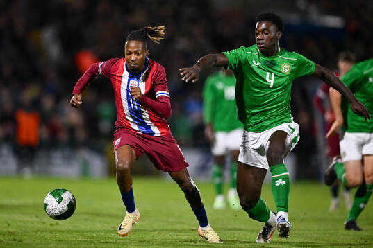 Joel Mvuka of Norway and James Abankwah of Republic of