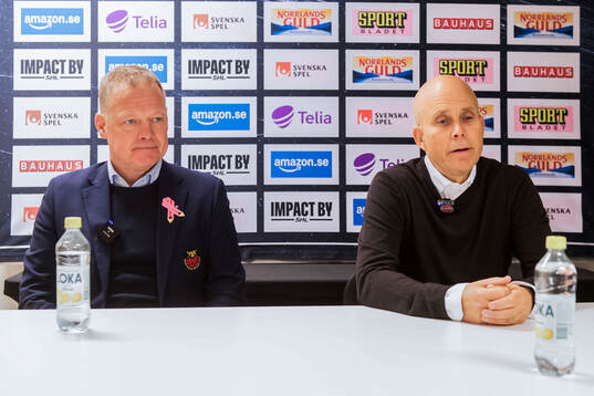 Luleås assisterande tränare Henrik Stridh och MoDos