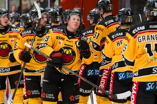 Luleås spelare jublar