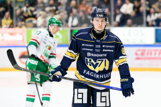 HV71s Hugo Pettersson deppar