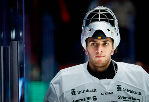 Färjestads målvakt Damian Clara