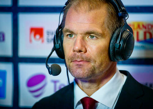 Färjestads tränare Thomas Mitell