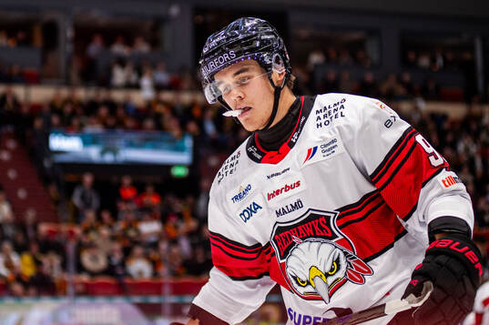 Malmö Redhawks Axel Sundberg deppar