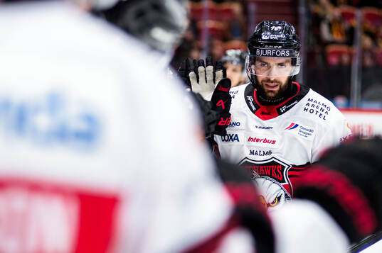 Malmö Redhawks Robin Hanzl jublar