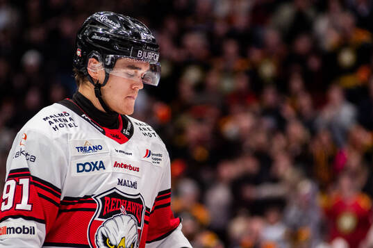 Malmö Redhawks Axel Sundberg deppar