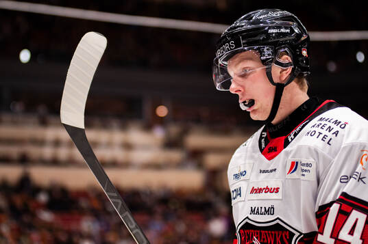 Malmö Redhawks Otto Stenberg deppar