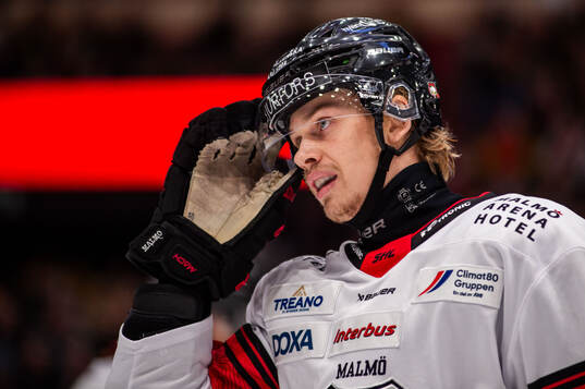 Malmö Redhawks Albert Sjöberg deppar