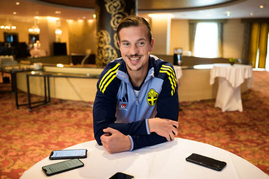 Simon Olsson of the Swedish men's national football team