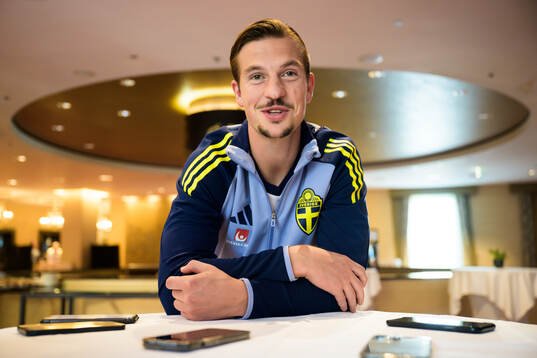 Simon Olsson of the Swedish men's national football team