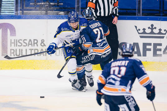 Leksands Justin Glenn Kloos och Växjös Brian Cooper