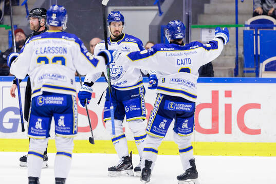 Leksands Marek Hrivik jublar