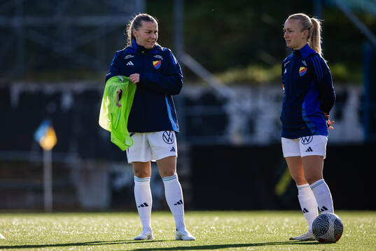 Djurgårdens Ebba Hed och Tove Almqvist