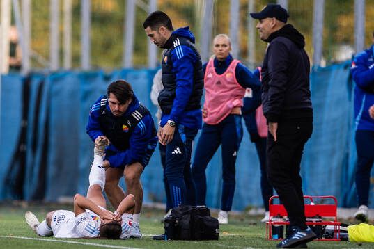 Djurgårdens Alexsandra Lobanova har ont