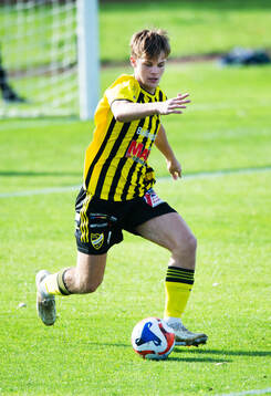 IFK Hässleholms Max Högberg i matchen i division 2 mellan