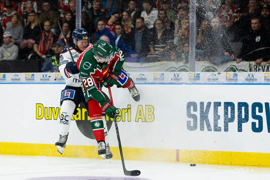 Linköpings Johan Johnsson och Frölundas Viktor Nörringer