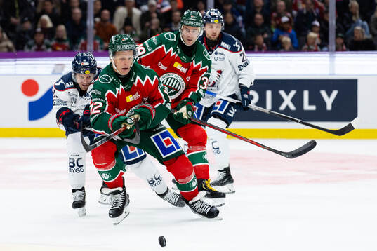 Linköpings Markus Ljungh och Frölundas Max Friberg