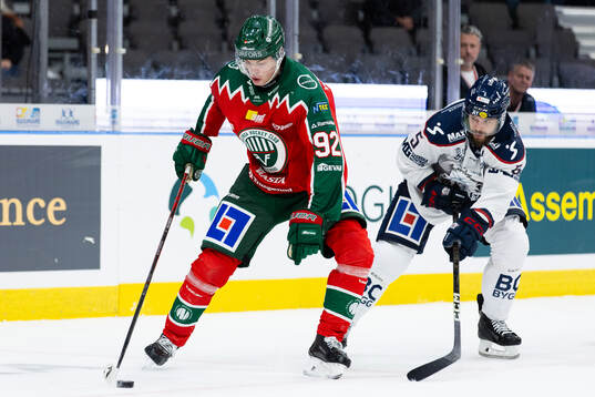 Frölundas Filip Cederqvist och Linköpings Oscar Fantenberg