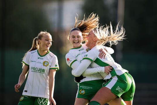 Hammarbys Vilde Hasund jublar