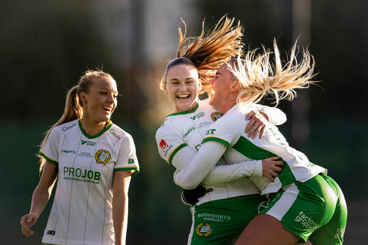 Hammarbys Vilde Hasund jublar