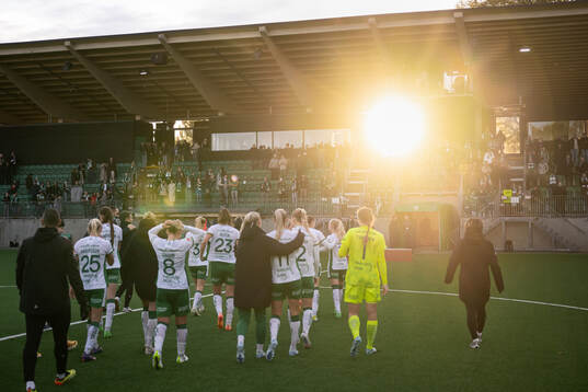 Hammarbys spelare lämnar planen