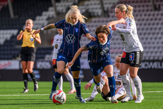 Malmö FFs Nathalie Hoff Persson och Ema Paljevic