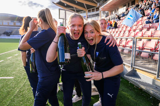 Malmö FFs spelare jublar över avancemanget till