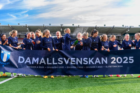 Malmö FFs spelare jublar över avancemanget till