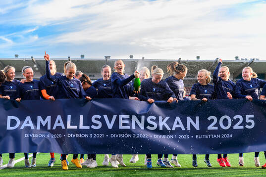 Malmö FFs spelare jublar över avancemanget till