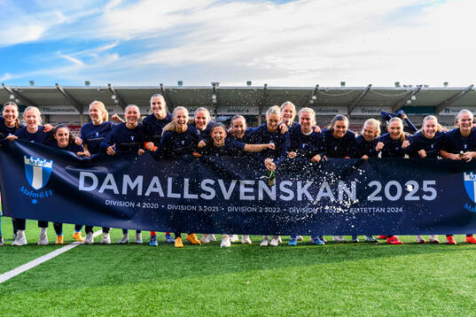 Malmö FFs spelare jublar över avancemanget till