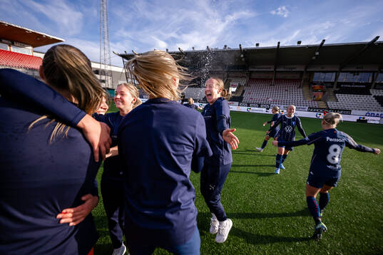 Malmö FFs spelare jublar