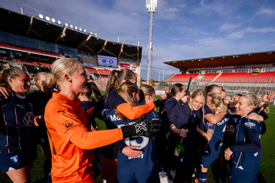 Malmö FFs spelare jublar