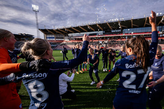 Malmö FFs spelare jublar