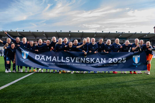 Malmö FFs spelare jublar