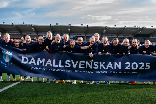 Malmö FFs spelare jublar