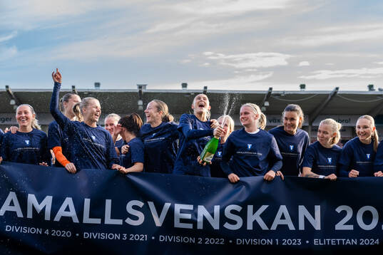 Malmö FFs spelare jublar