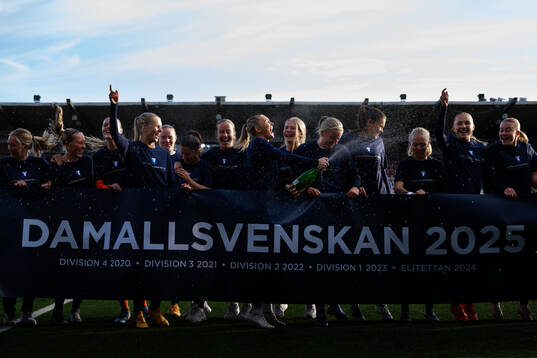 Malmö FFs spelare jublar