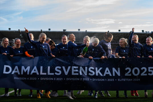 Malmö FFs spelare jublar
