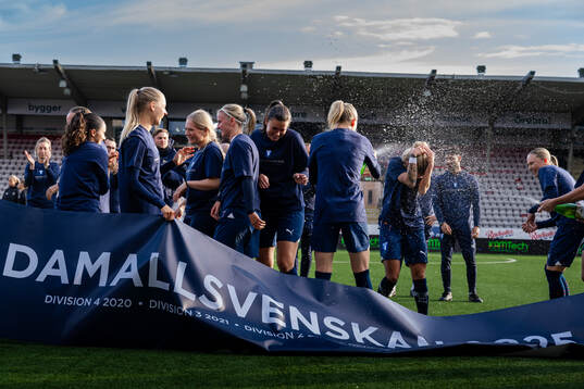 Malmö FFs spelare jublar