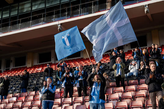 Malmö FFs supportrar jublar över avancemanget till