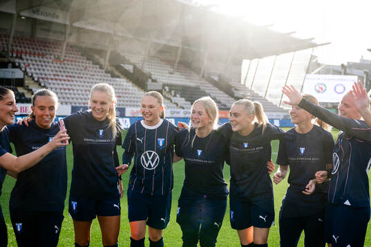 Malmö FFs spelare jublar över avancemanget till
