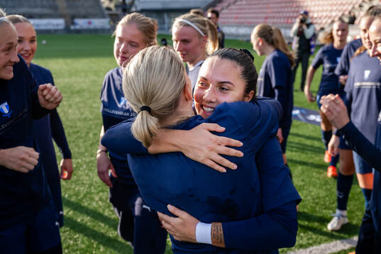 Malmö FFs Ana Mafalda Ferreira Barboz jublar över