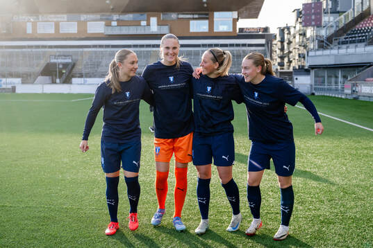 Malmö FFs spelare  jublar över avancemanget till