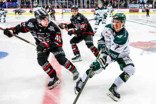 Nybros Kalle Holm och Tingsryds Kevin Ekman Larsson