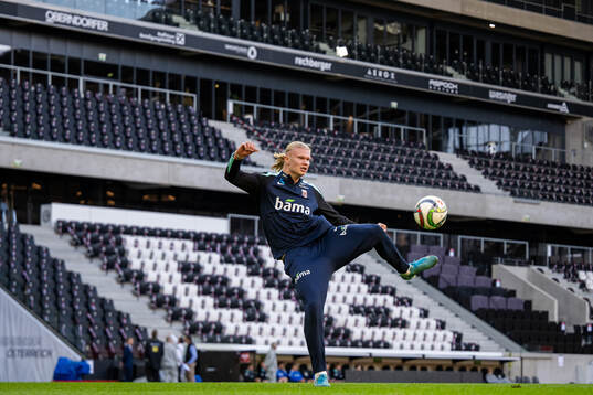 Erling Braut Haaland of the Norwegian national football team